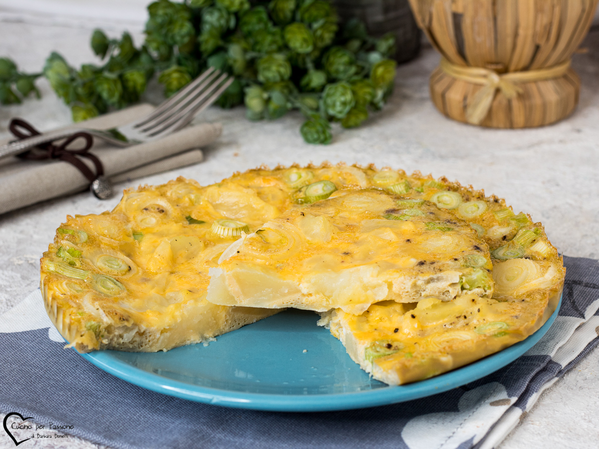 frittata di patate e cipolla