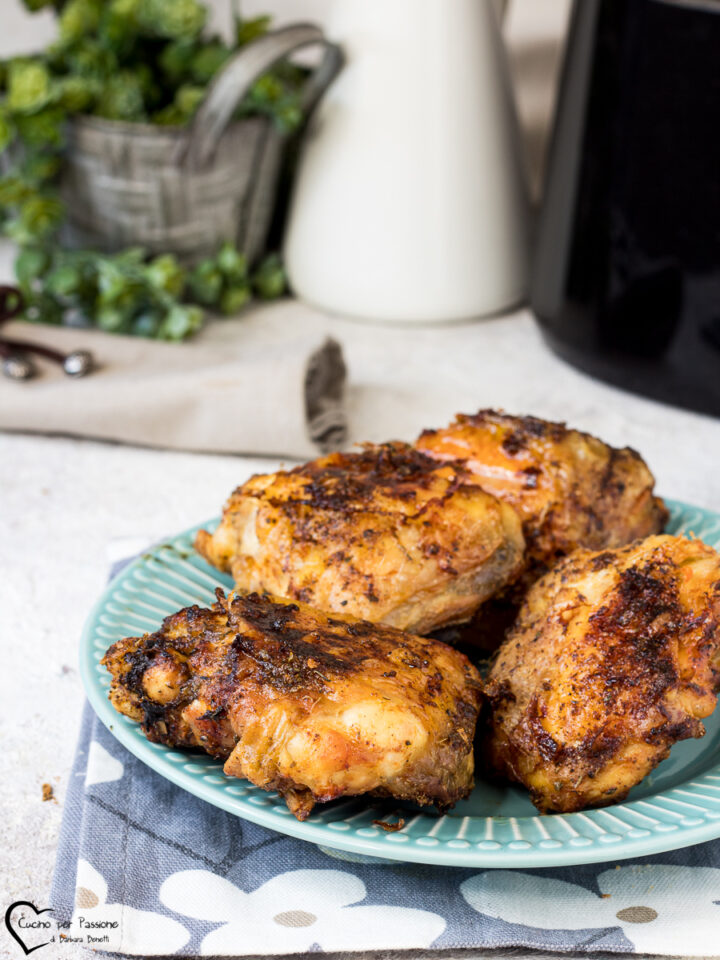 Sovracosce di pollo in friggitrice ad aria