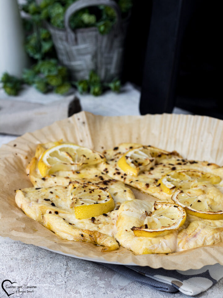 Petto di pollo al limone in friggitrice ad aria
