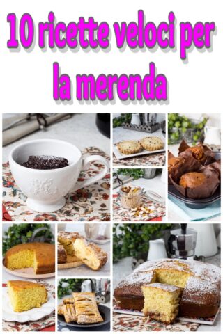 10 ricette veloci per la merenda
