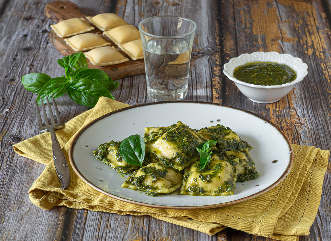 ravioli philadelphia e salmone