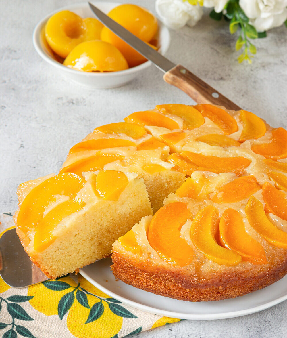 torta rovesciata di pesche