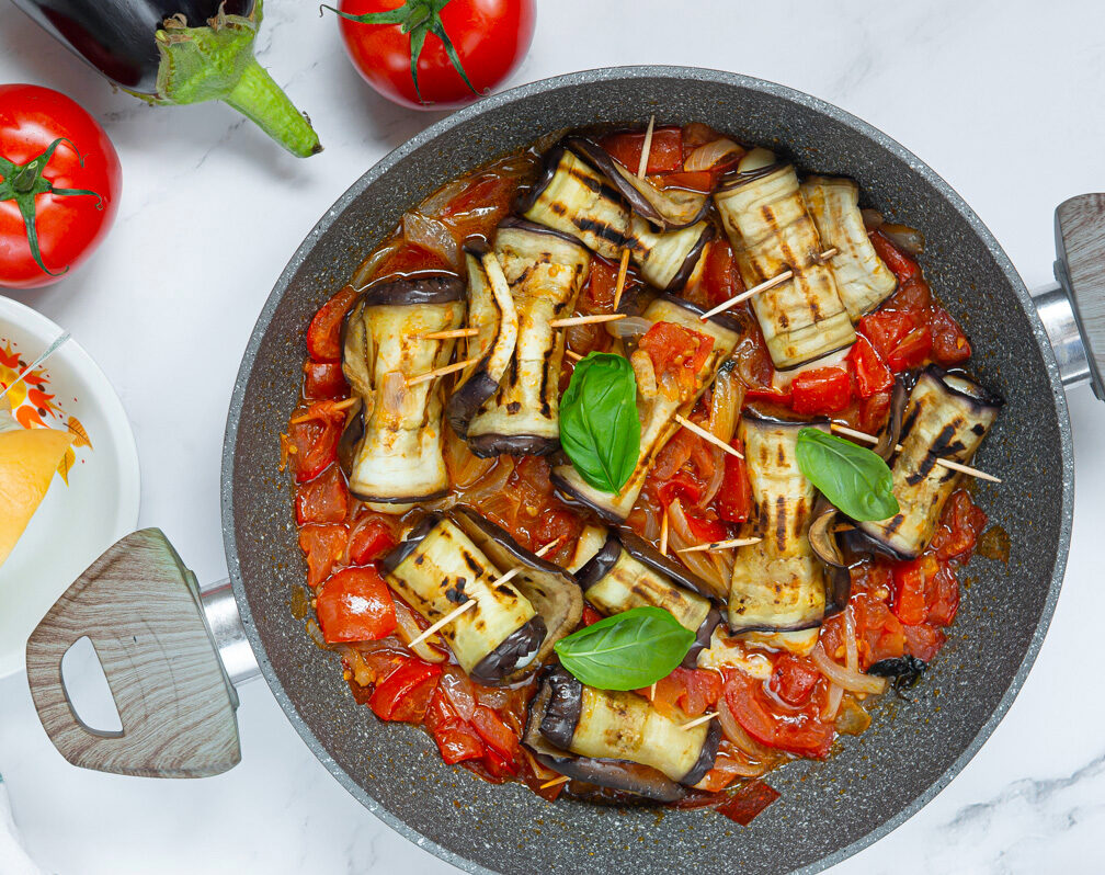 involtini di melanzane e scamorza