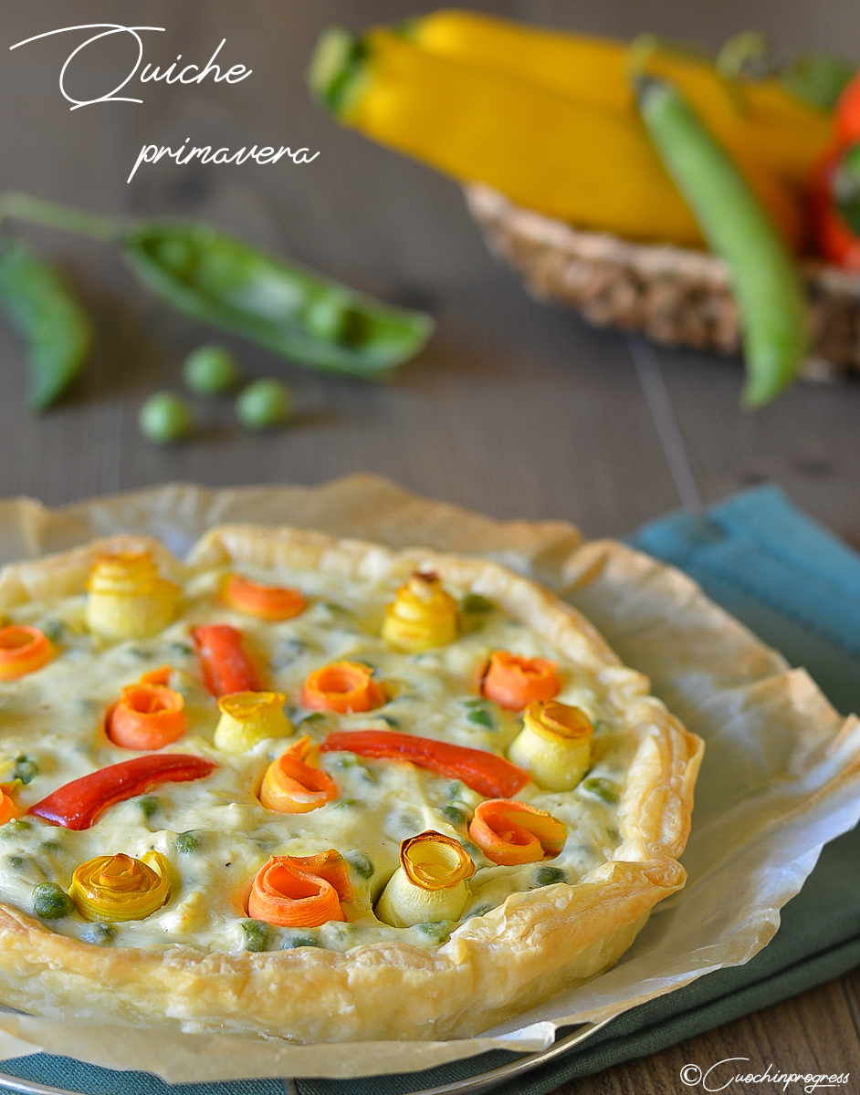 Quiche primavera. Facile, veloce, cremosa e gustosissima