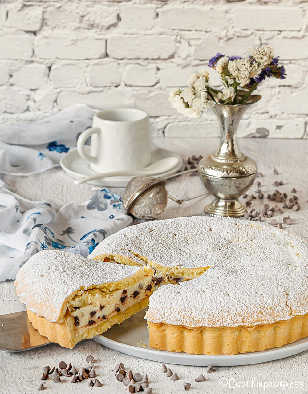 crostata ricotta e cioccolato