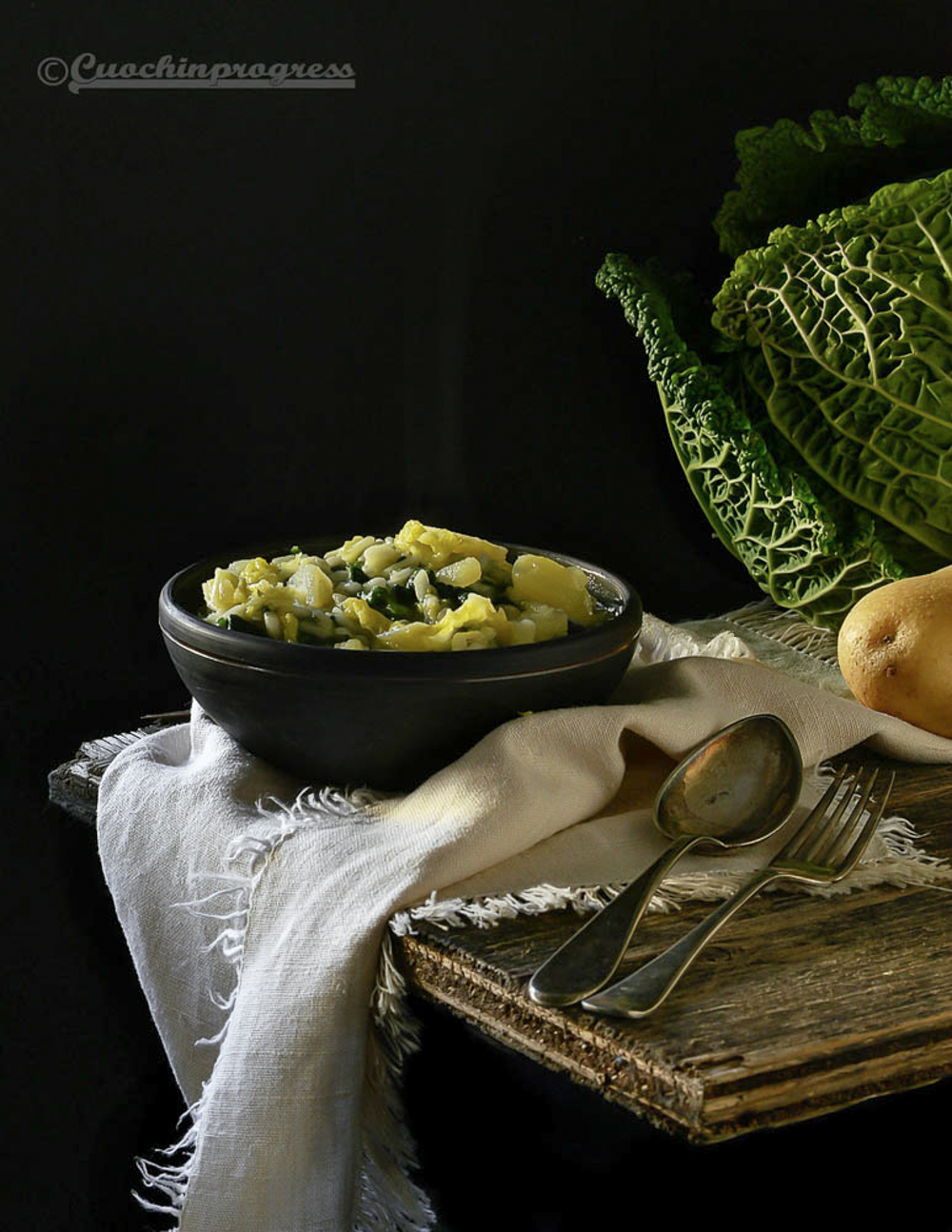 risotto verza e patate