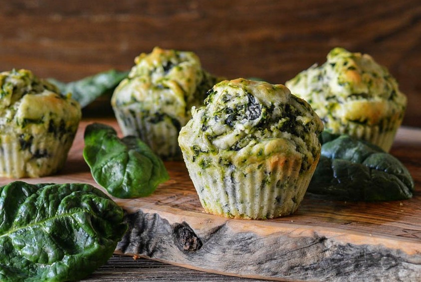muffin agli spinaci