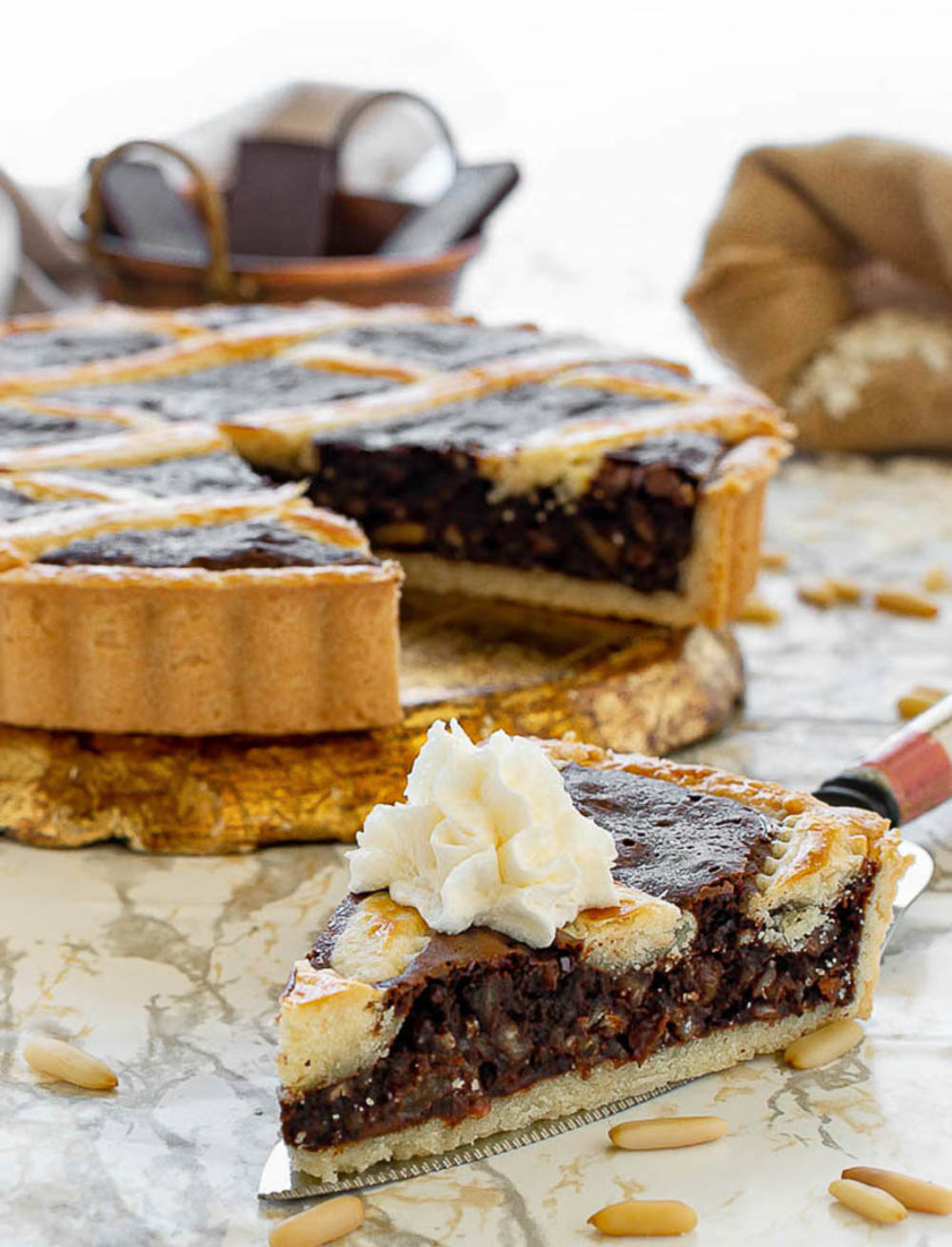 crostata riso e cioccolato