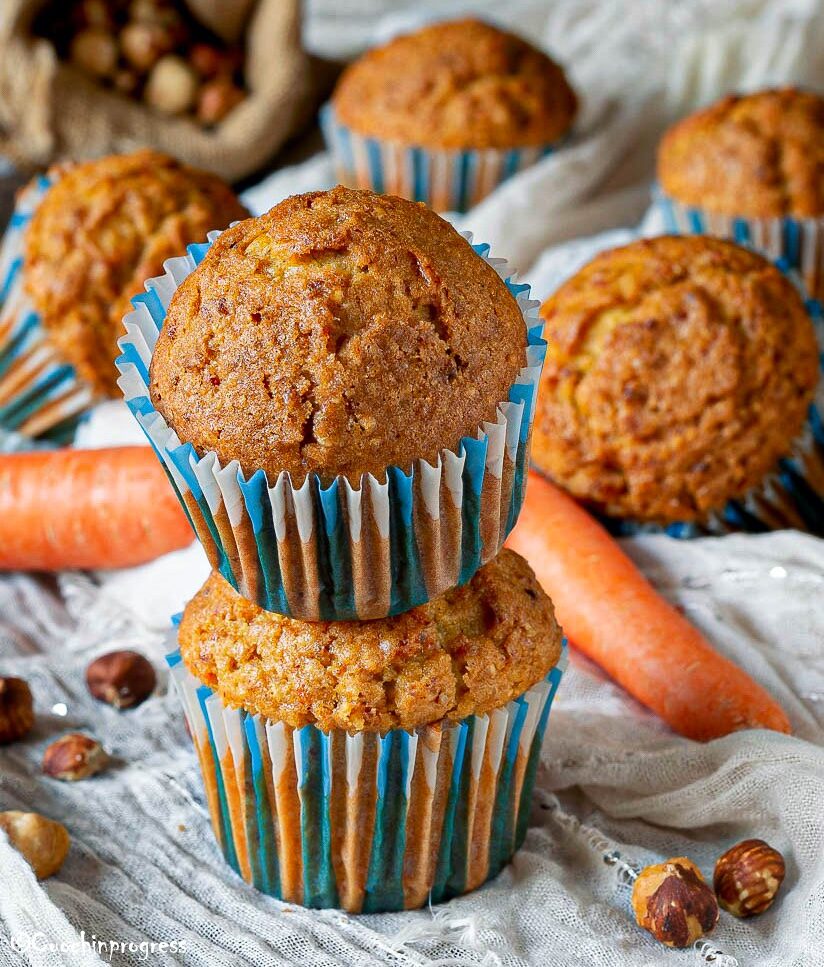 muffin carote e nocciole