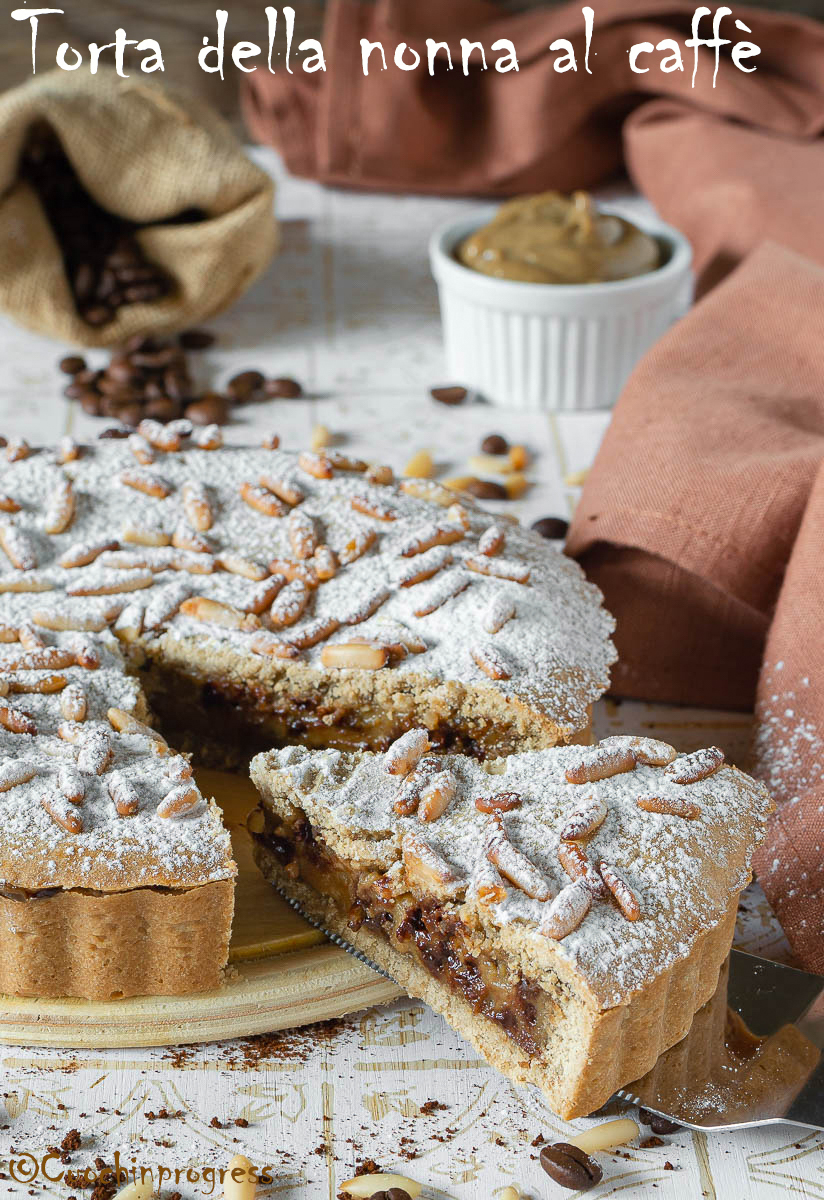 torta della nonna al caffè