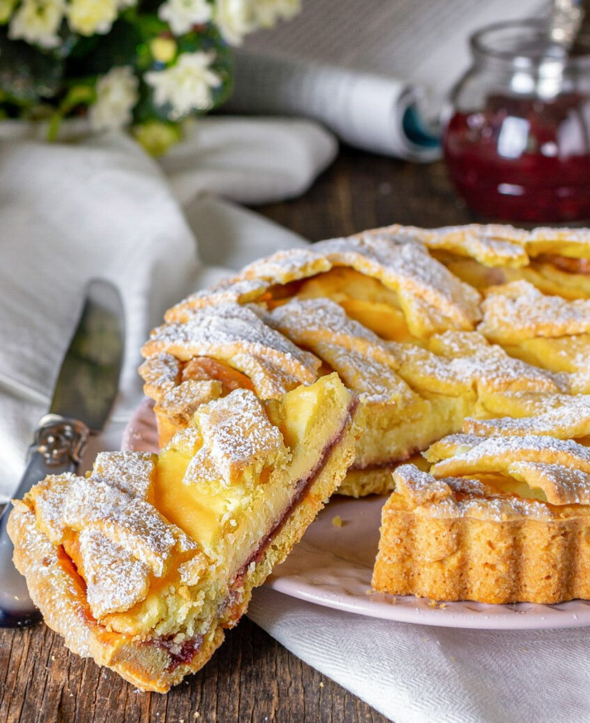 crostata di ricotta e visciole