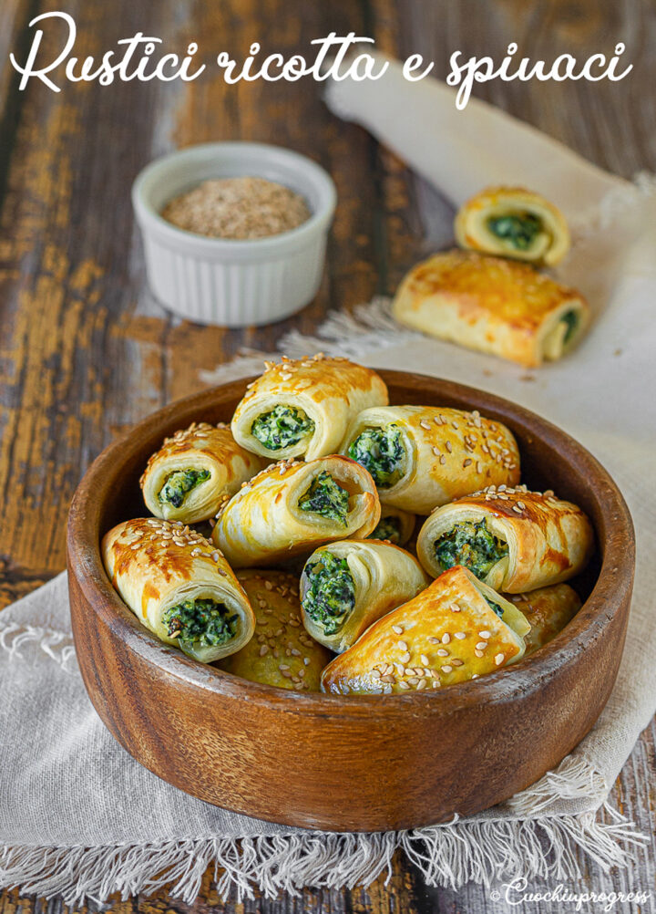 rustici ricotta e spinaci