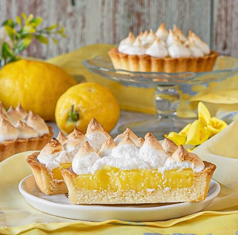 crostatine al limone meringate