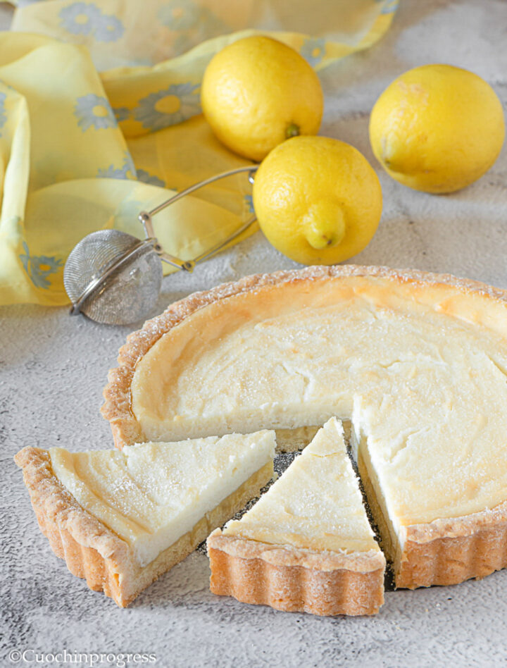 crostata di ricotta al limone