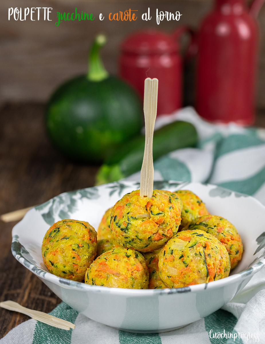 Polpette Zucchine E Carote Cotte Al Forno. Leggere E Gustose