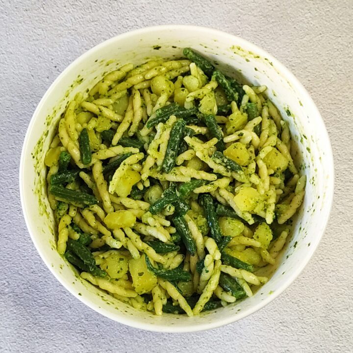 trofie al pesto patate e fagiolini