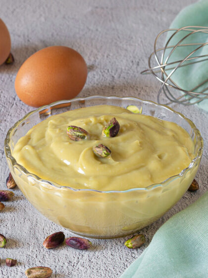 Crema pasticcera al pistacchio