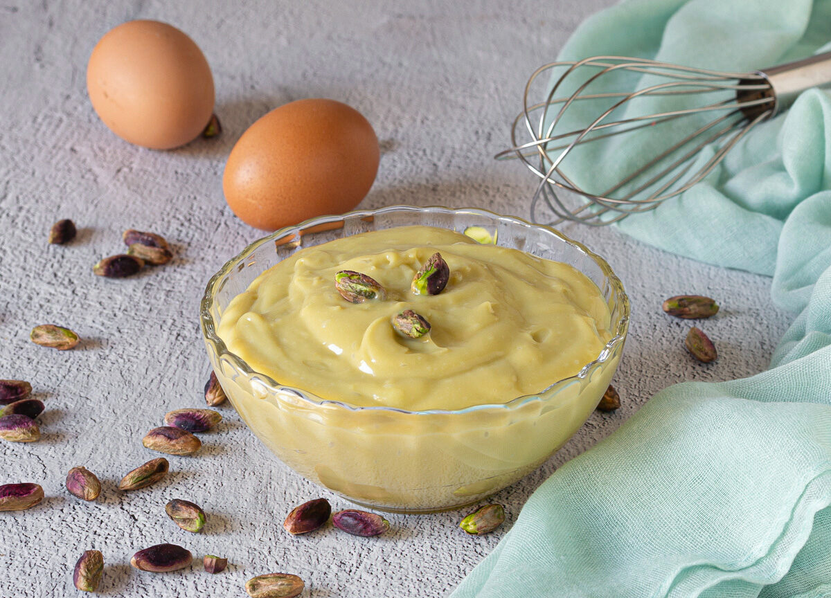 crema pasticcera al pistacchio