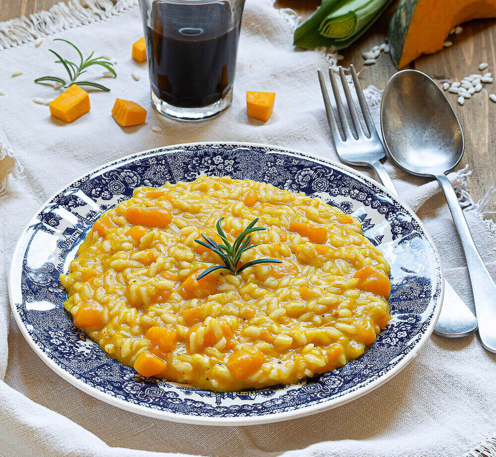 risotto zucca e porri