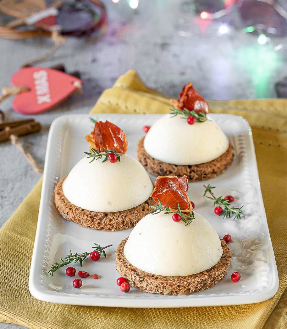 tartine di panna cotta