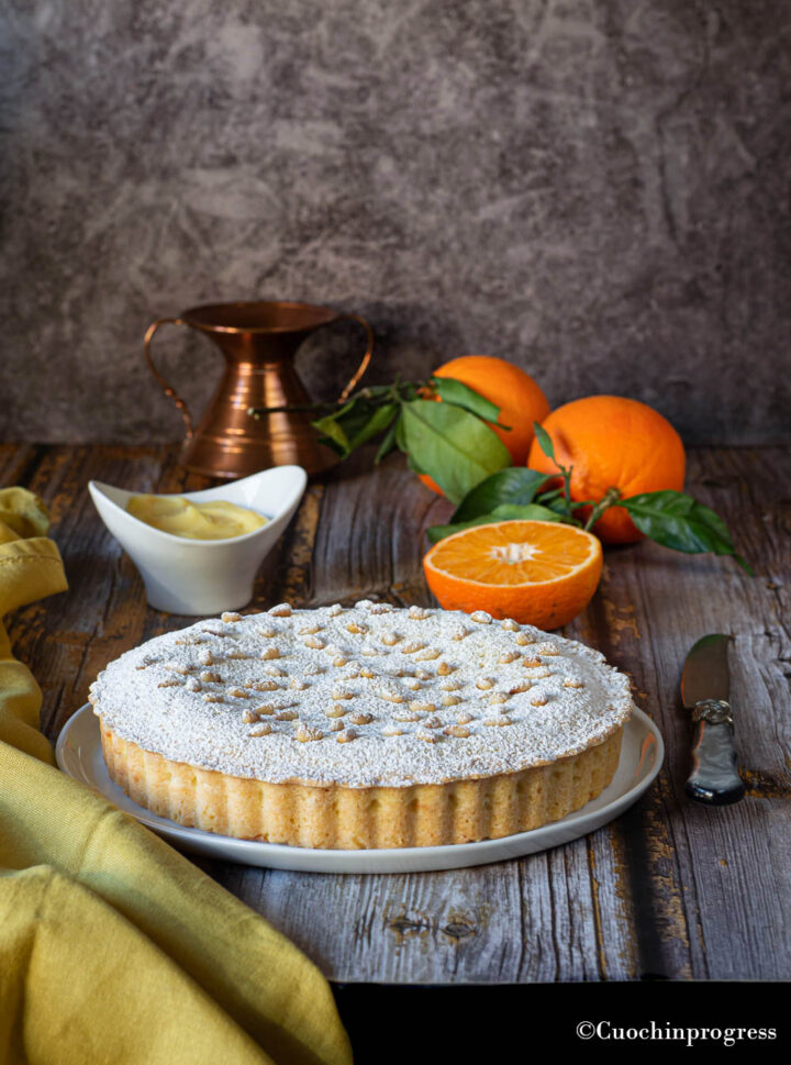 torta della nonna all'arancia