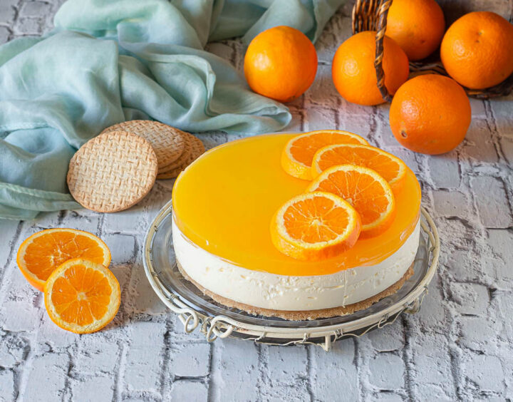 cheesecake all'arancia