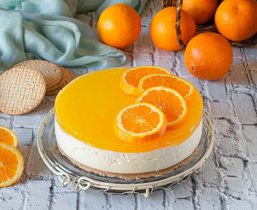 cheesecake all'arancia
