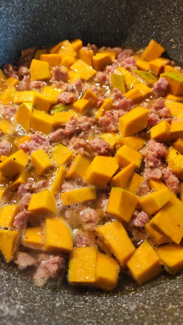 caserecce salsiccia e zucca