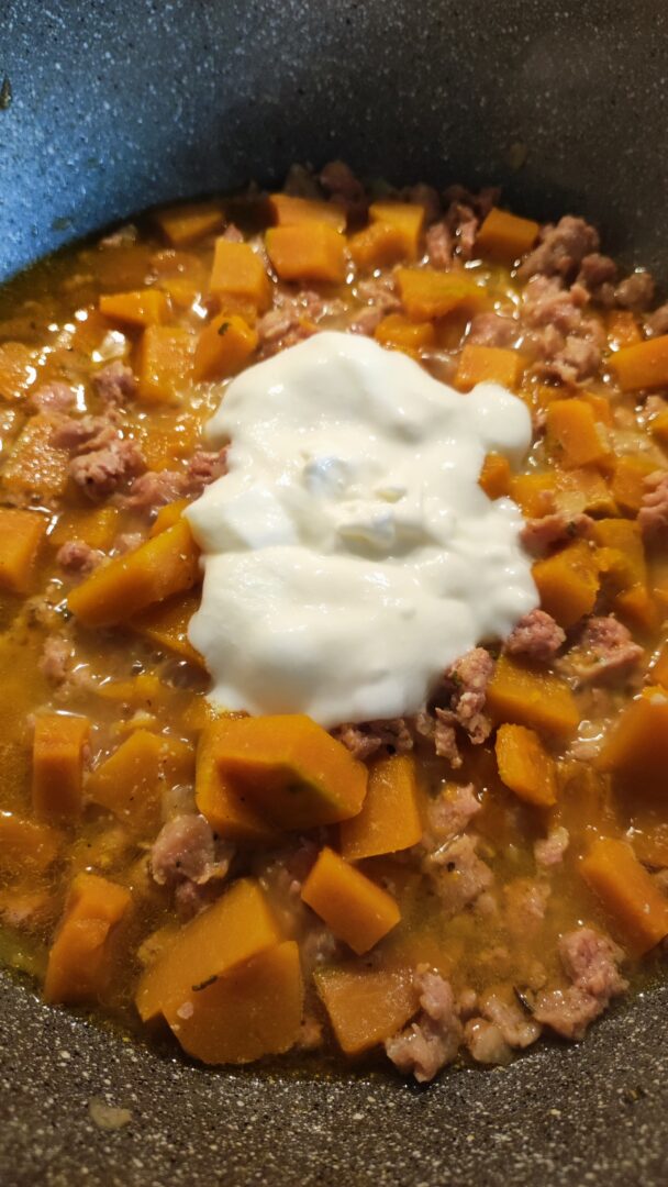 caserecce salsiccia e zucca