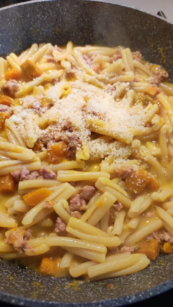 caserecce salsiccia e zucca