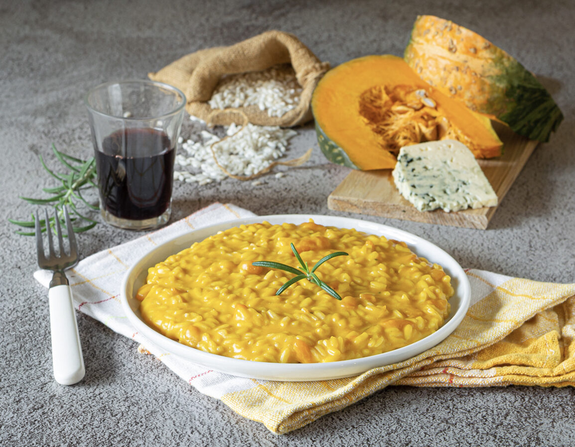 risotto zucca e gorgonzola