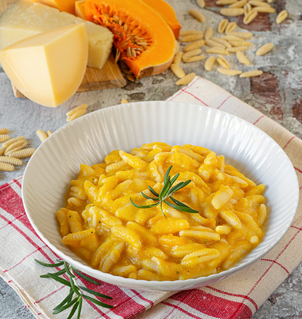 pasta zucca e provola