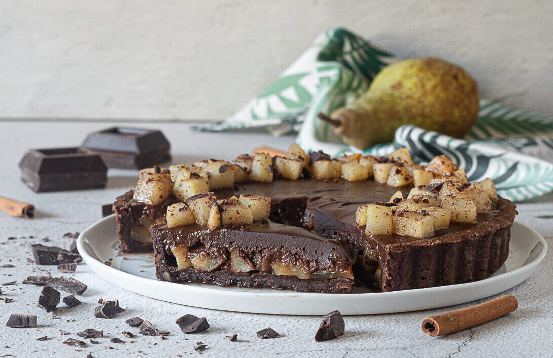 crostata pere e cioccolato