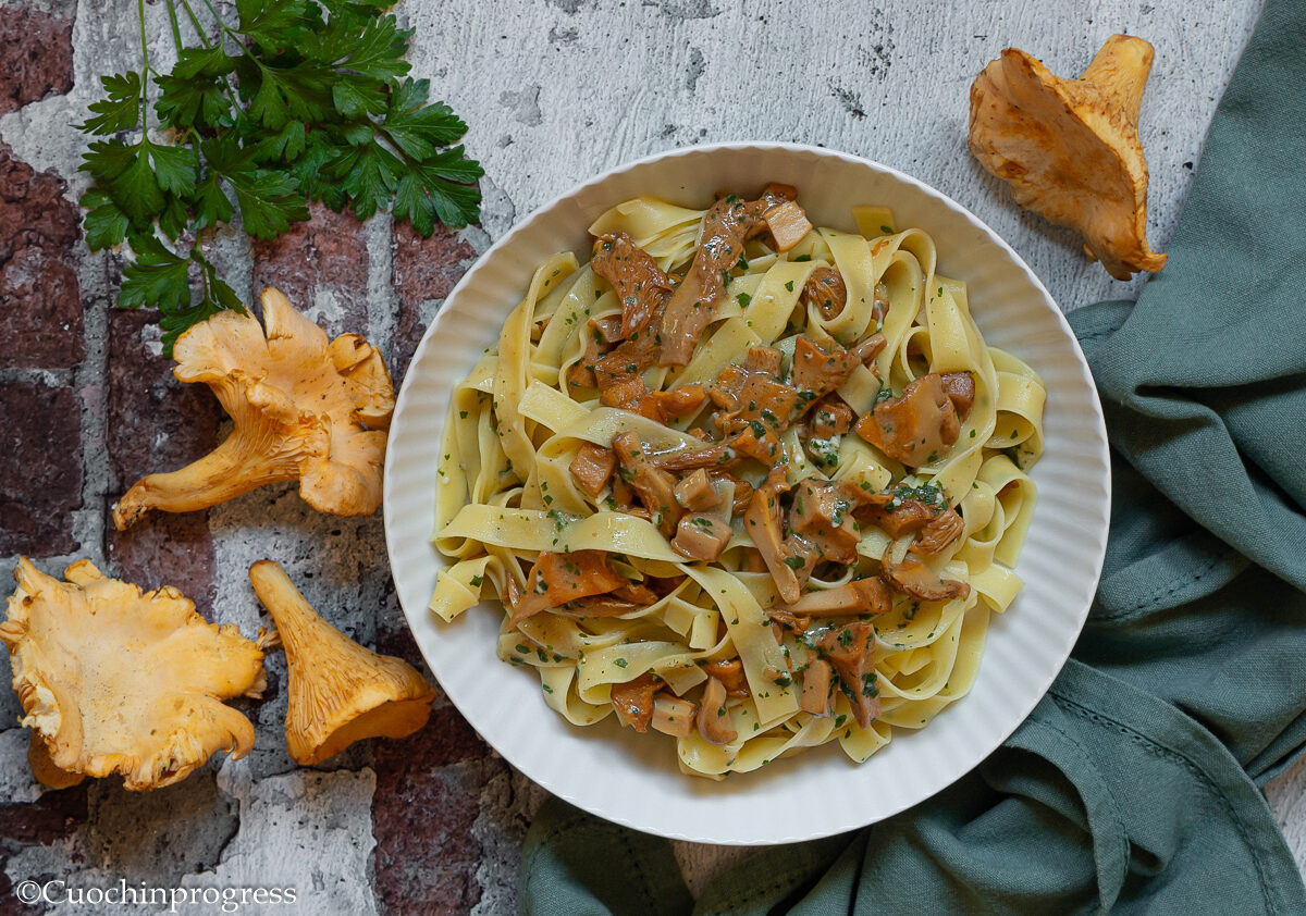 fettuccine ai finferli