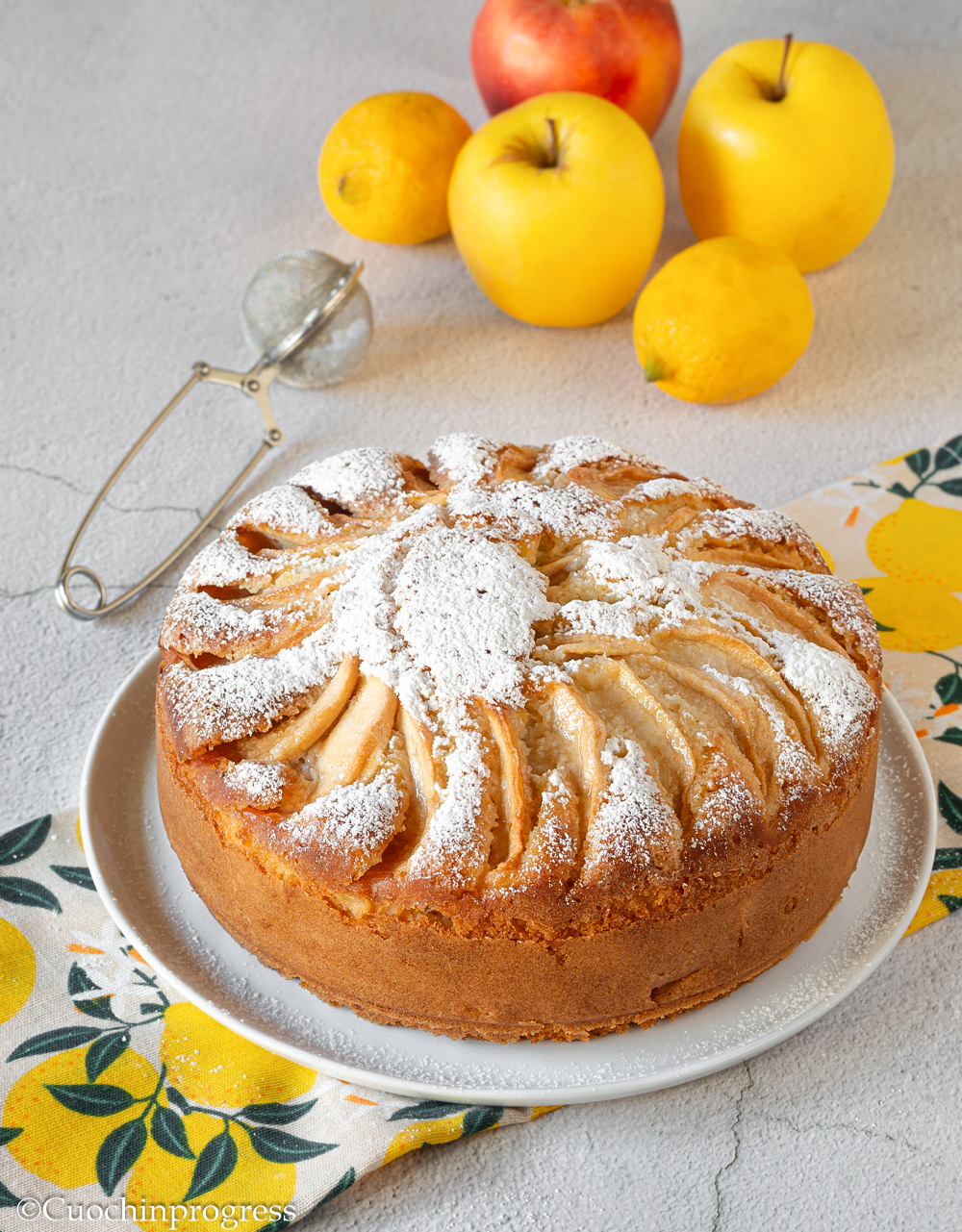 torta di mele e limone