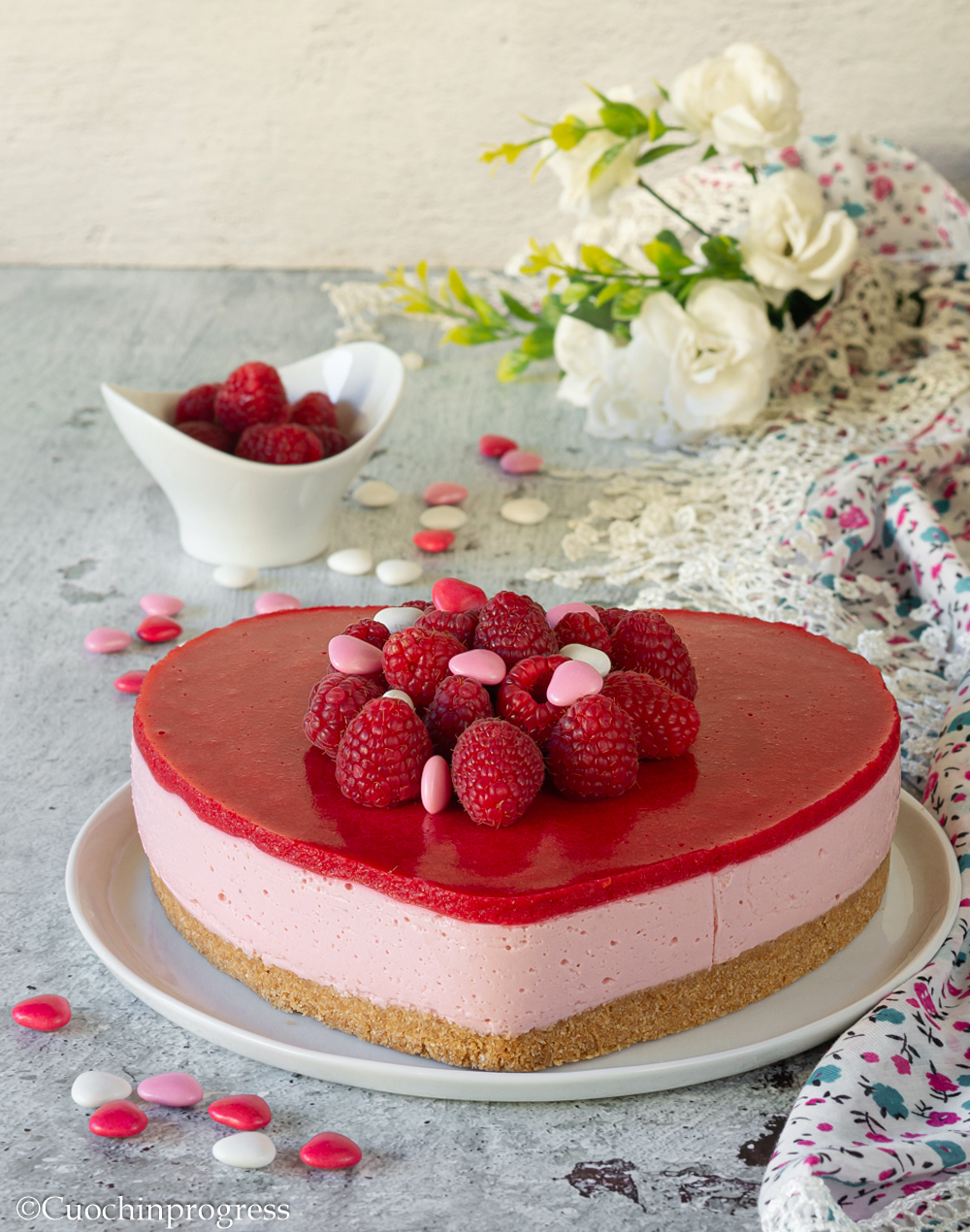 cheesecake ai lamponi 