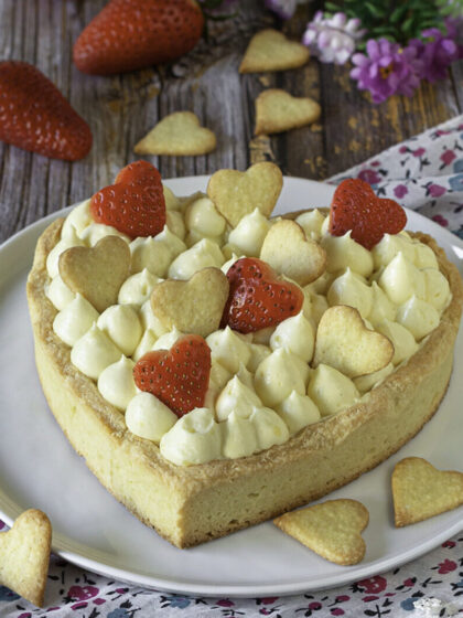 Crostata con crema al limone