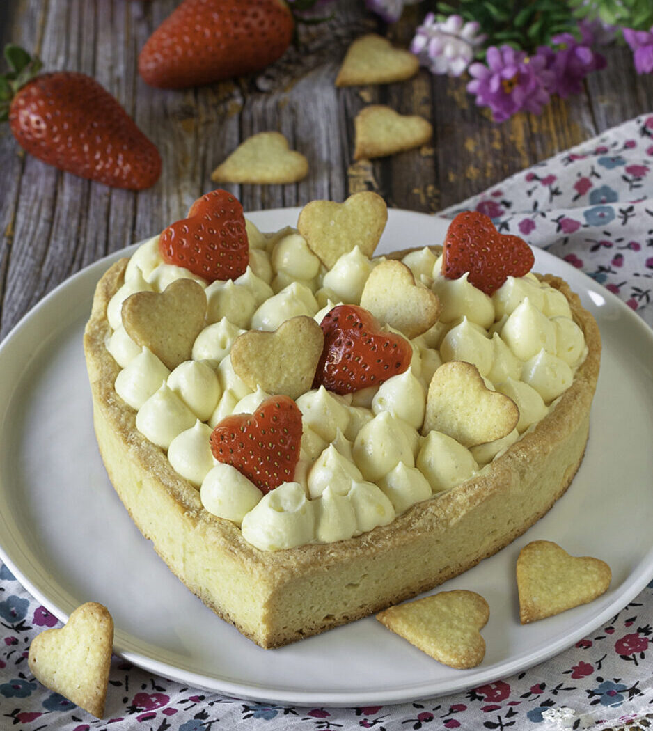 crostata con crema al limone