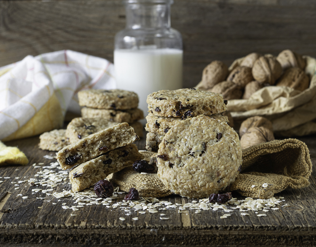 Biscotti Ai Fiocchi Di Avena Noci E Mirtilli Senza Uova E Golosi