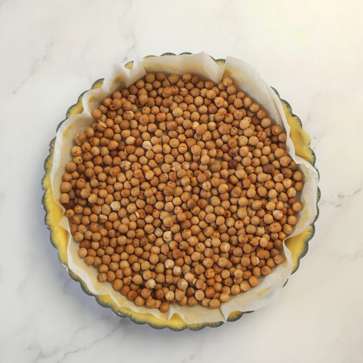 crostata crema pasticcera e pesche