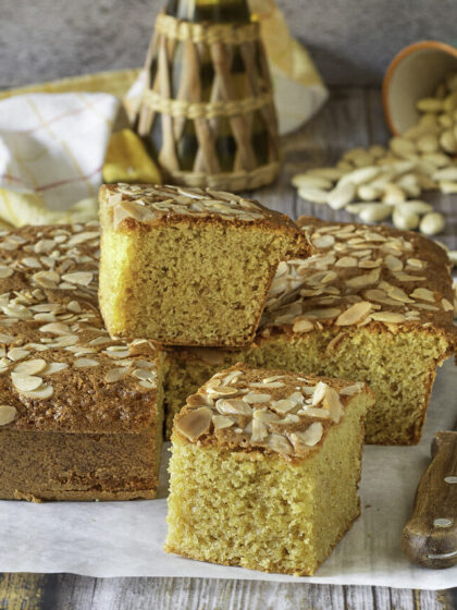 Torta alle mandorle e olio d’oliva