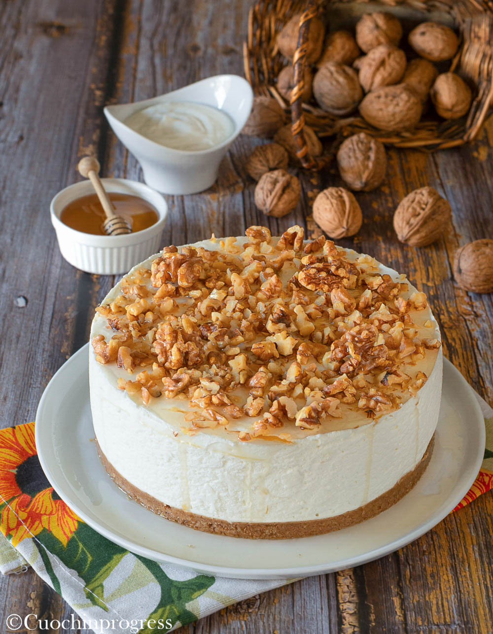 torta fredda allo yogurt greco