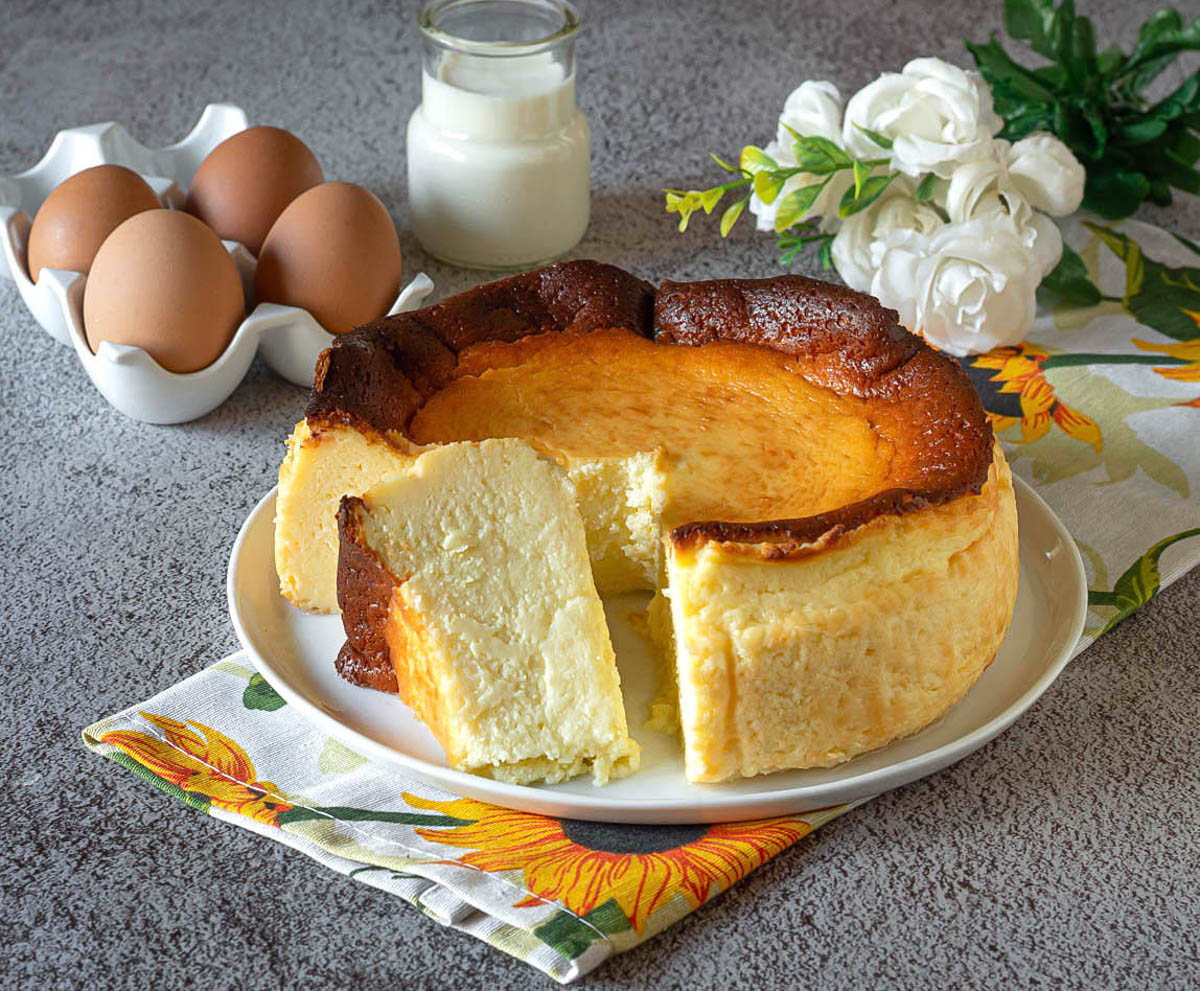 Cheesecake basca o tarta de queso
