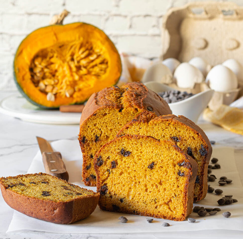 plumcake zucca e cioccolato