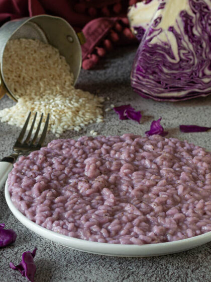 Risotto al cavolo viola