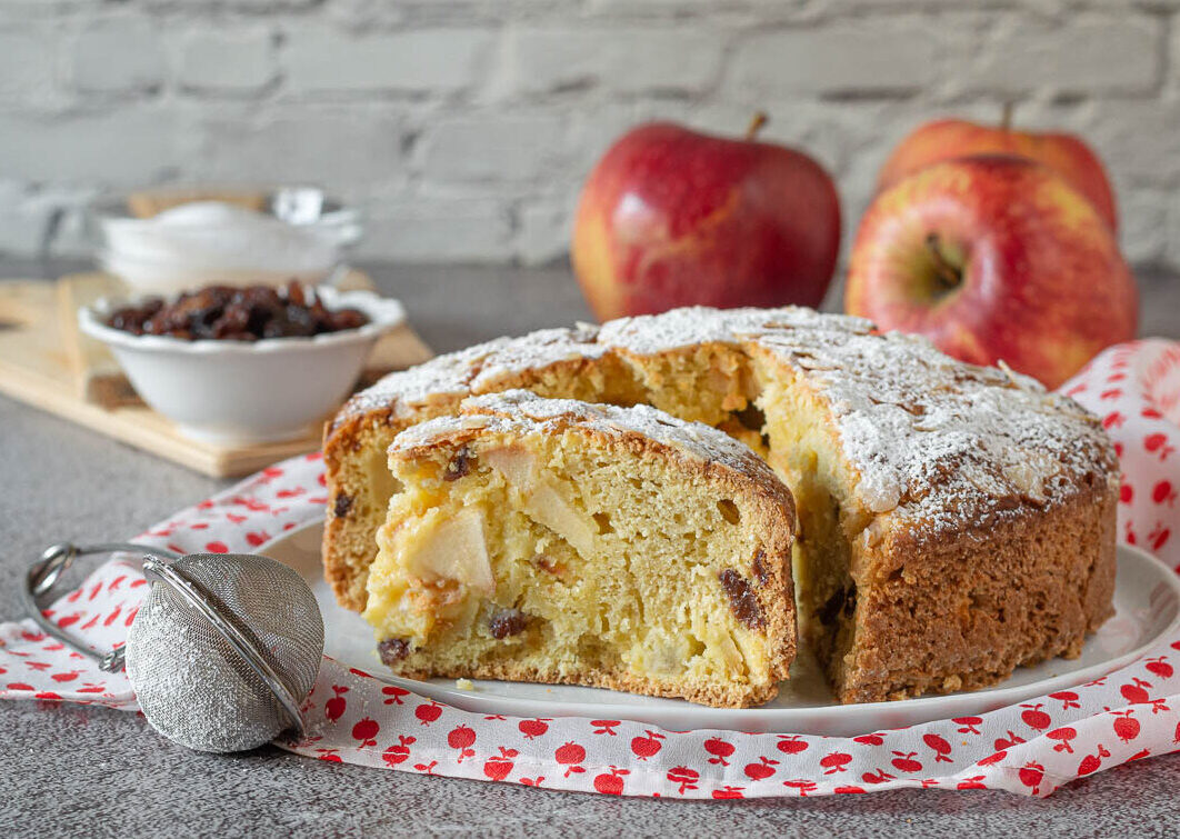 torta di mele senza zucchero