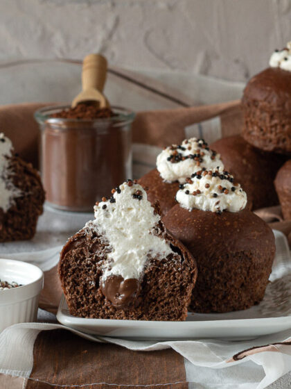 Muffin brioche al cioccolato