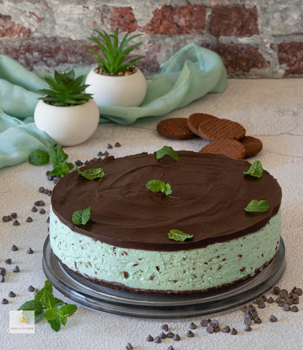 cheesecake menta e cioccolato