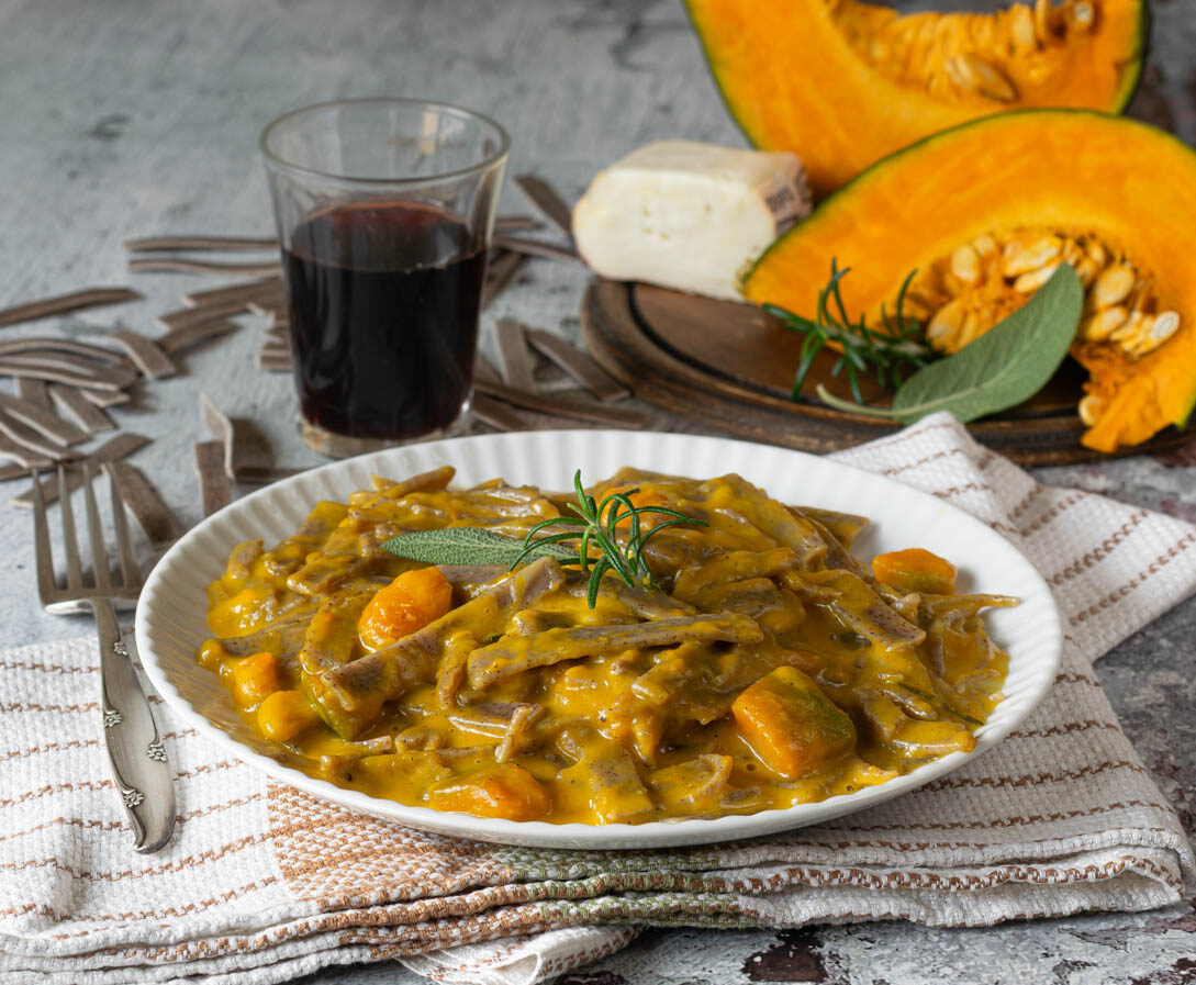 pizzoccheri zucca e taleggio