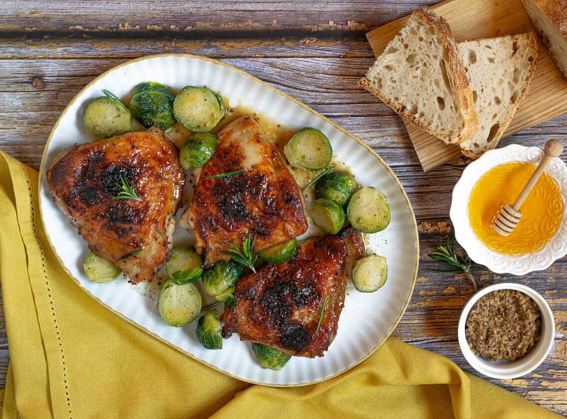 sovracosce di pollo al miele e senape
